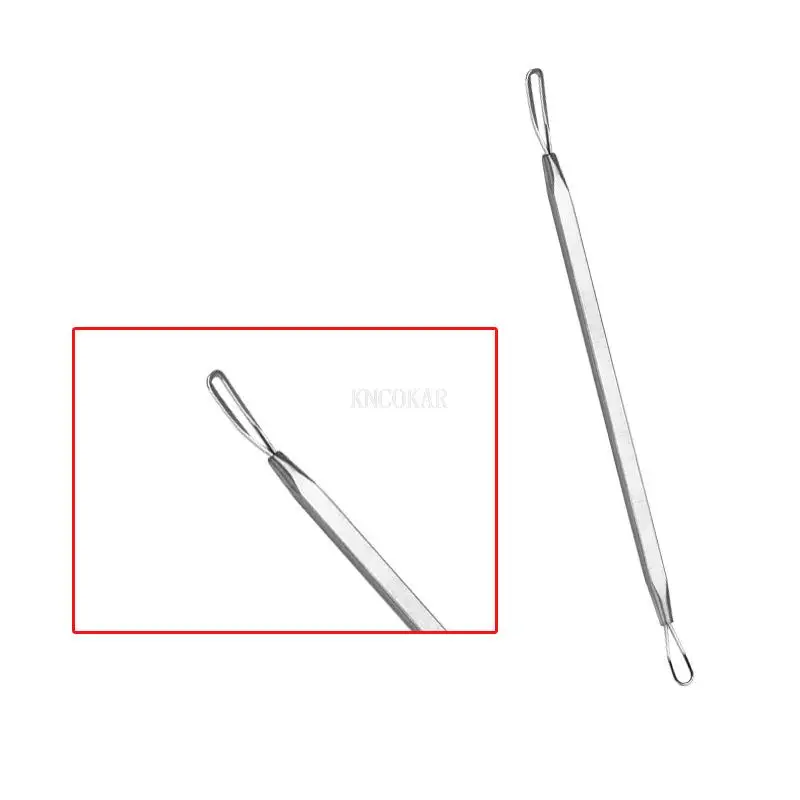 11 stks/set Mee-eter Comedo Acne Puistje Comedondrukker Tool Lepel voor Gezicht Huidverzorging Tool Naalden Facial Pore Cleaner