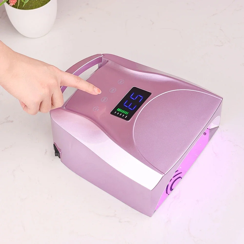 

Hot High-end Nail Light Therapy Machine 96W High-power Quick-drying Light Therapy Lamp Charging UV Beauty Nail Factoey Makeups