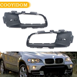 For BMW X5 E70 2006 2007 2008 2009 2010 Car Front Bumper Fog Light Grille Cover 51117172450 51117172449