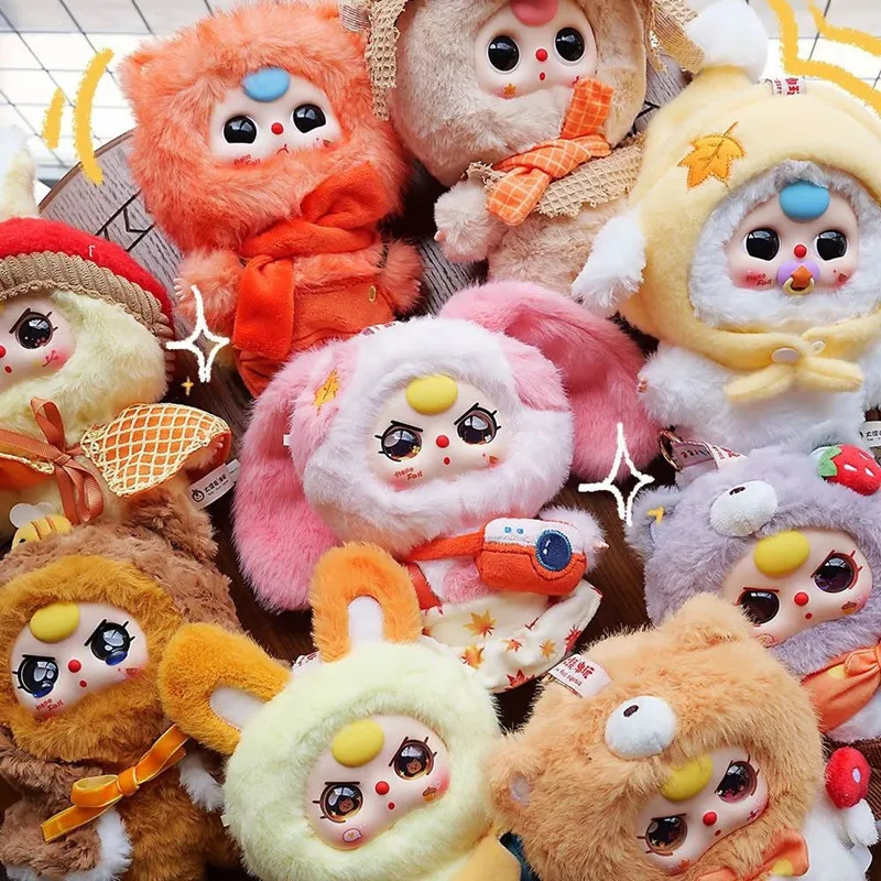 

New Baby Three Autumn Fairy Tale Blind Box Trendy Toys Cute Vinyl Face Doll Hipper Mystery Box Ornaments Holiday Gift For Kid