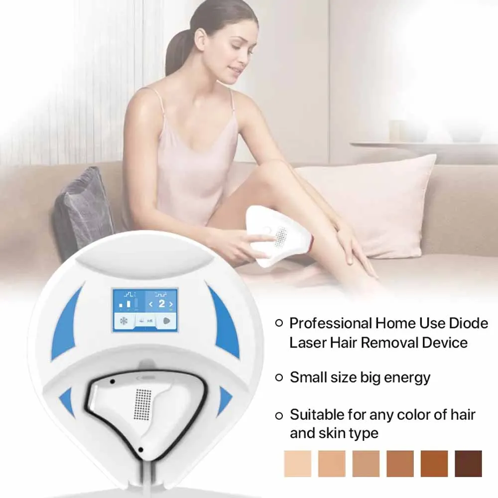 

Permanent Hair Removal 808nm Diode Epilator Laser 2023 Home Use Equipment Depilatory Laser 2 Millions Shots Epilator