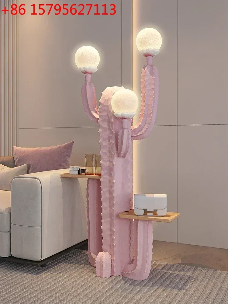 

Cactus Flowering Large Floor Ornaments Living Room Sofa Tray Storage