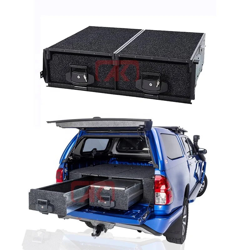 Ute Camping Drawers Upgrade Storage Drawer System For Toyota Hilux Ranger F150 Tundra