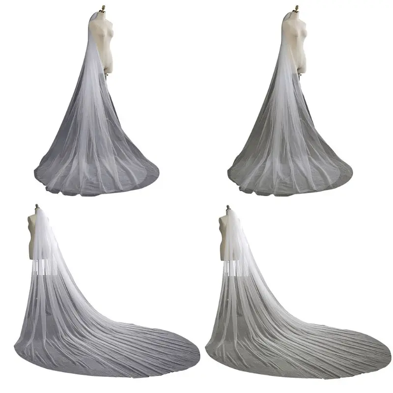 300cm Elegant wedding veils bride 1 And 2 layers Bridal Wedding veil Accessories