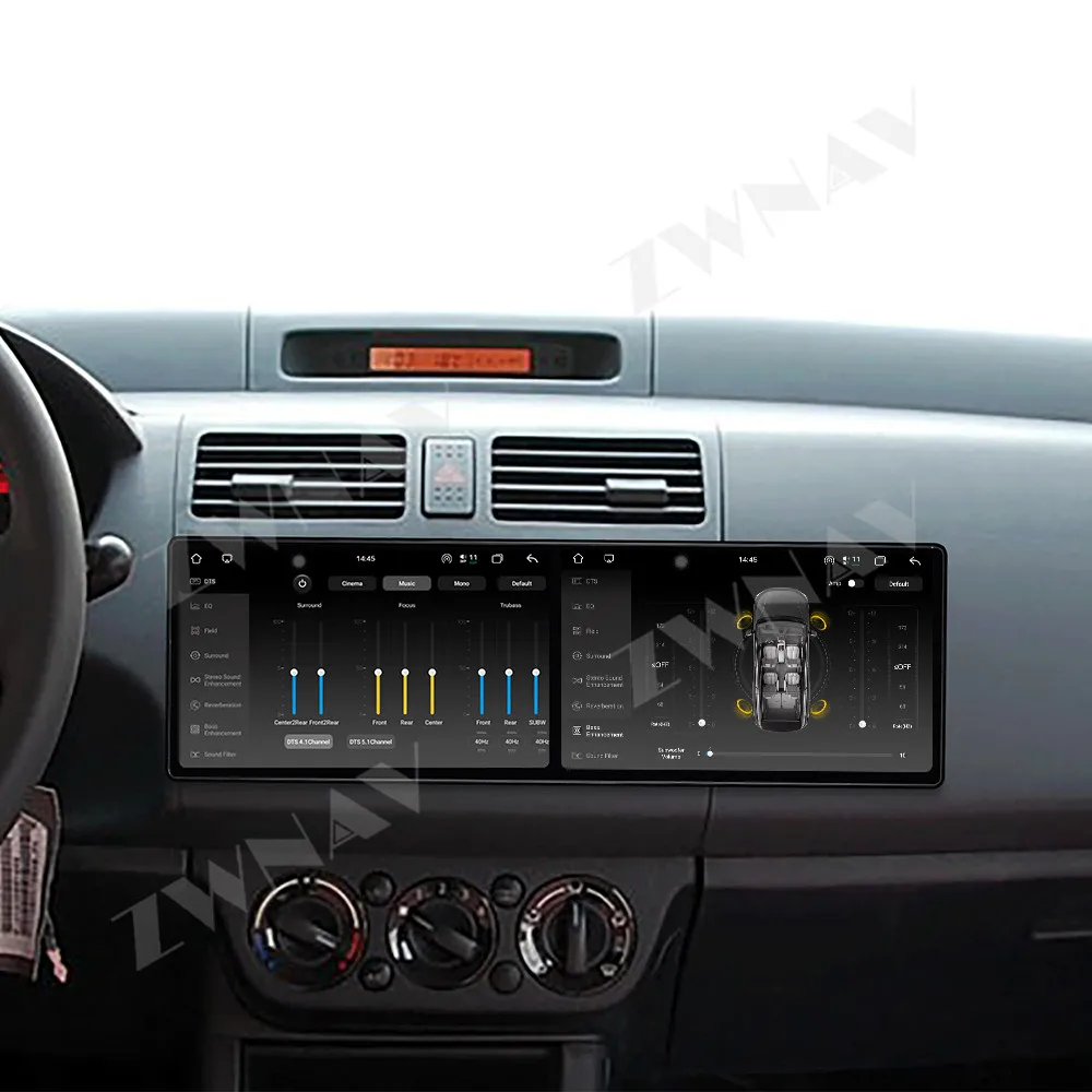 Dual screen 10.1” For Suzuki Swift 2005 to 2010 Android 15.0 auto navigation carplay multimedia player radio wireless head unit