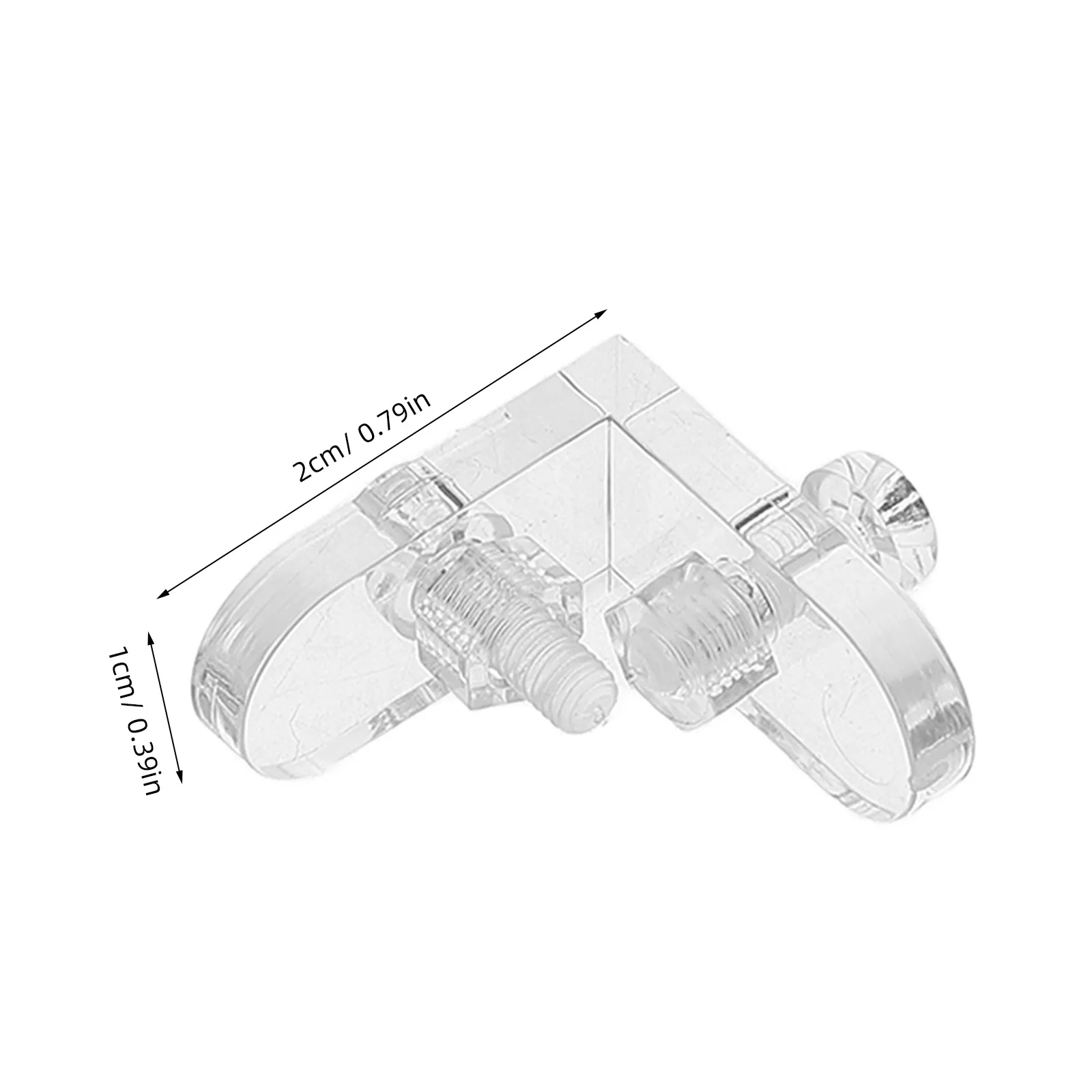 15Pcs Transparent Acrylic Corner Braces L-Shaped Joint Connectors for Display Cabinet Box Reinforcement Edge Clip Corner Support