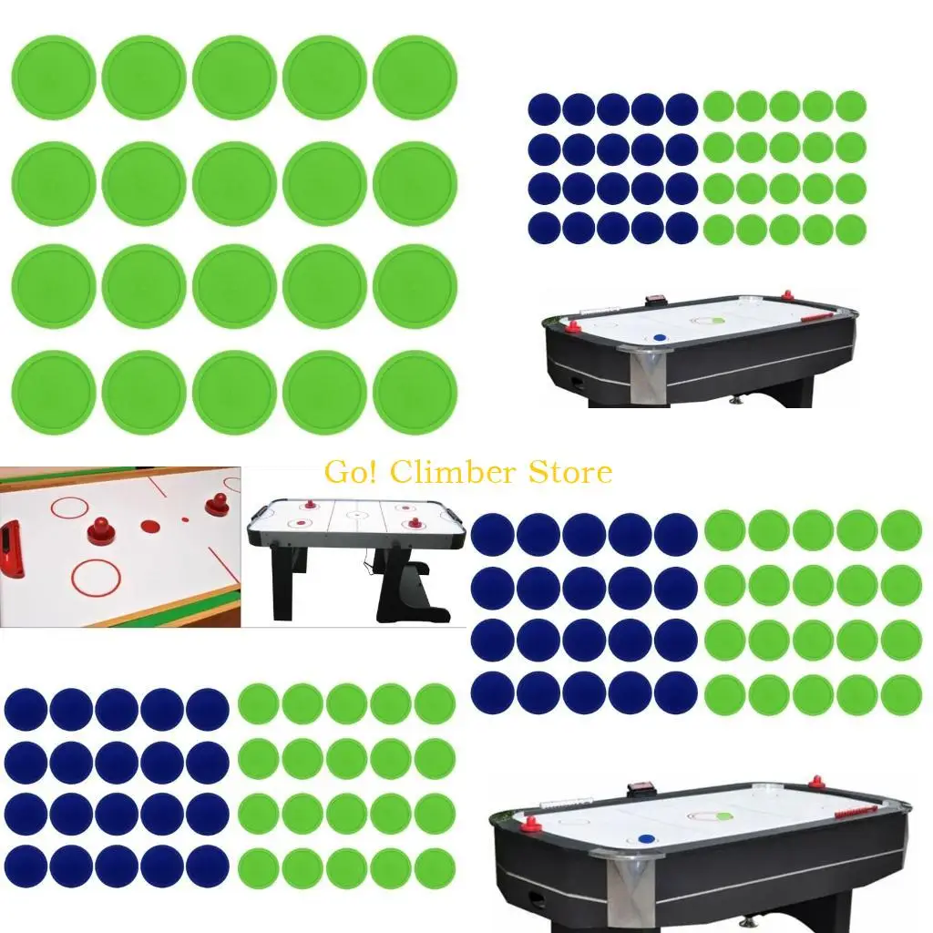 

Q84C 20PCS 2,5 -дюймовые пластиковые круглые круглые хоккейные шайбы с заменой хоккея с воздушным хоккей