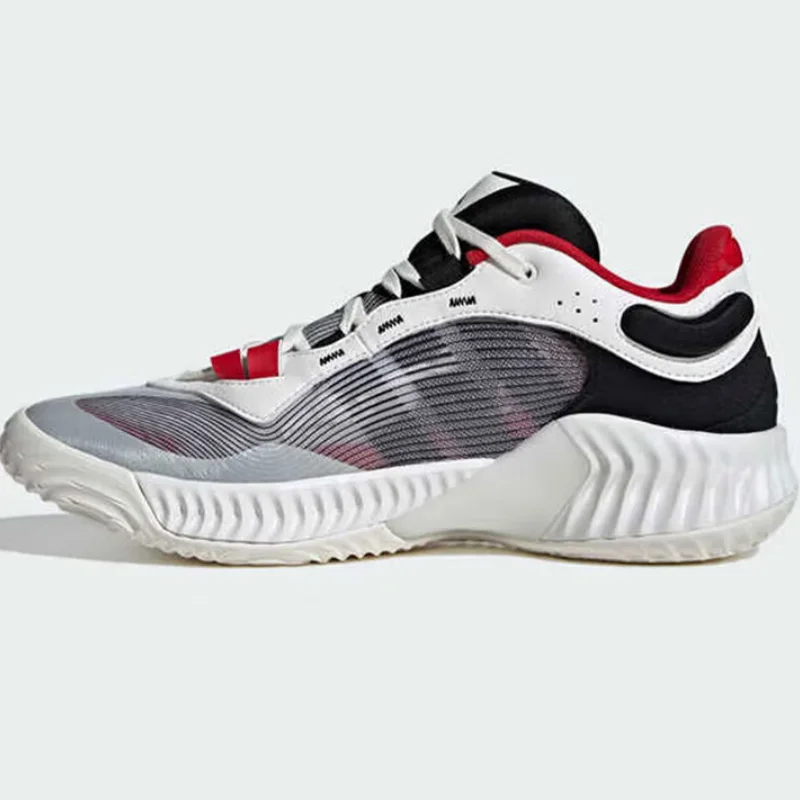 

Adidas Low-Top Cushioning Strong Grip Ankle Protection Men's Basketball Shoes New Pro Ventilate Low Strong Support Wear-Resistant Court Basketball Shoes Simple Color-Blocking Versatile Trendy On-Court Training Casual Sports Basketball Shoes Fashionable Mu