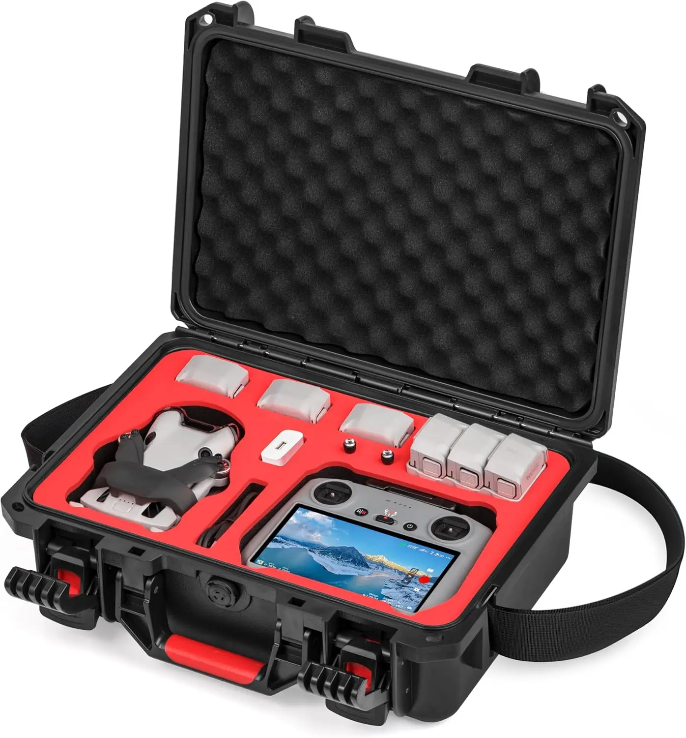 

Портативный водонепроницаемый жесткий кейс для DJI Mini 3 Pro/Mini 4 Pro, подходит для контроллера RC2/RC и 7 аккумуляторов