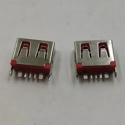 5PCS USB A female Connector Port 180 degree high current 5P 10mm socket 5A high current straight plug vertical charging stand