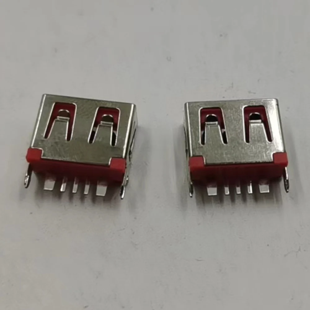 5PCS USB A female Connector Port 180 degree high current 5P 10mm socket 5A high current straight plug vertical charging stand