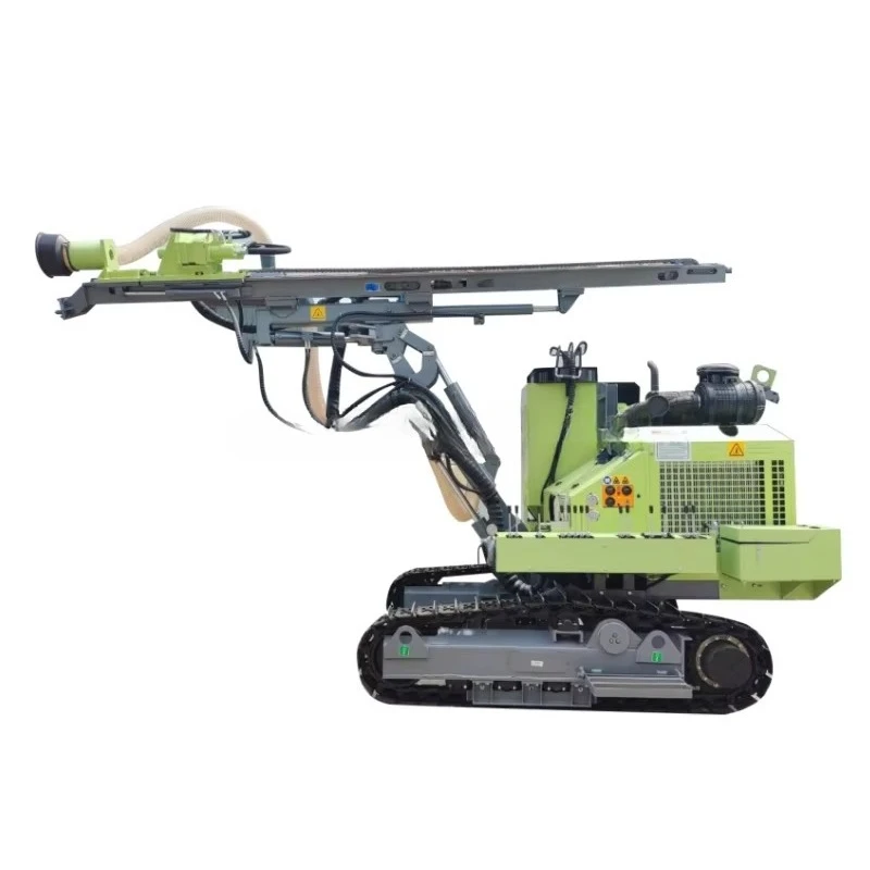 Heavy Duty Tracked DTH Drilling Rig Machine For Rock Blasting Mining Quarry And Civil Engineering Construction Efficient Works