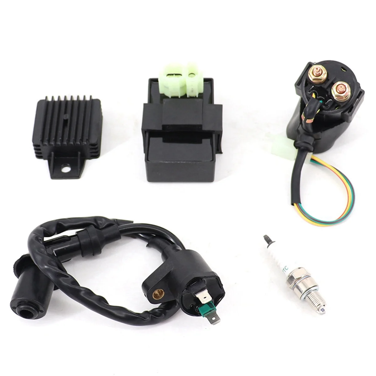 Ignition Coil & AC CDI Box 6 Pin for GY6 4 Stroke 50cc 125cc 150cc 139QMA 139QMB ATV