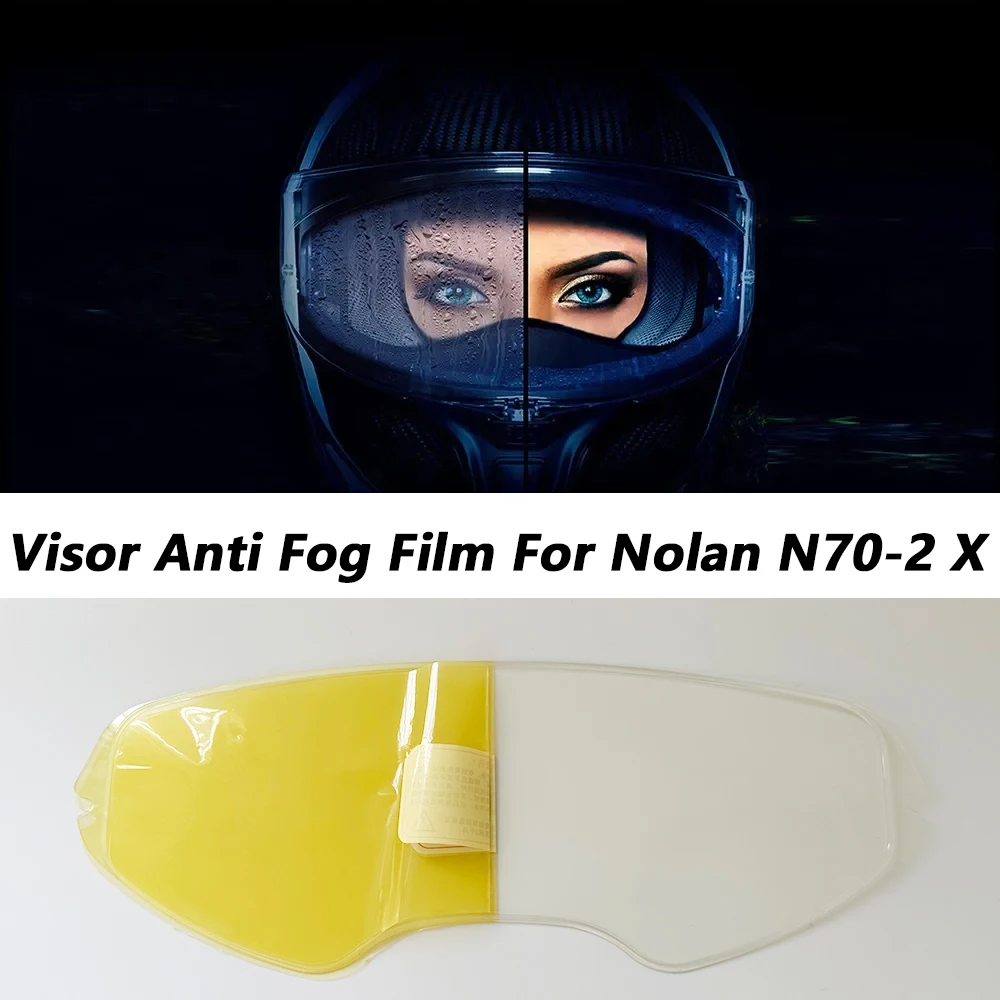 

Нашивка для козырька мотоциклетного шлема для Nolan N70-2 X N70-2X, противотуманная пленка для козырька