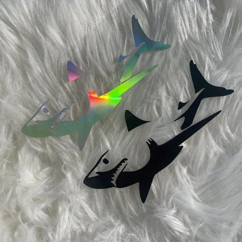 

Cute Shark Motorcycle Stickers for Fuel Tank Fairing Waterproof Vinyl Decals Car Body Window Cool Decoration Durable Decals