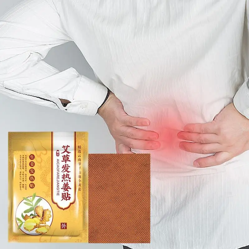 Heating Patch 50/100pcs Mugwort Patches Natural Plant Extracts Self-Heating Stick On Heating Pad Lower Back Improve Fatigue