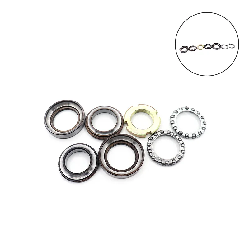 Set Seven-piece Bowl Citycoco Motorcycle Accessories Steering Column Bearing Suitable For Electric Scooter Bearing Seven-piece image 5