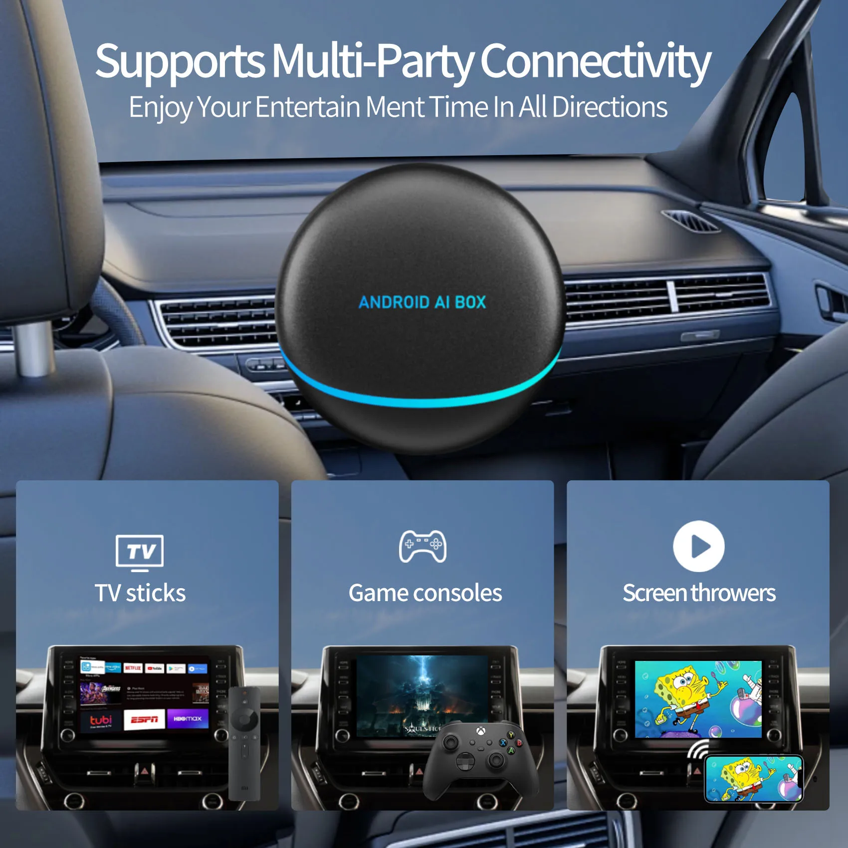 أندرويد 12 8G + 128G اللاسلكية Carplay أندرويد السيارات HDMI إخراج التلفزيون Ai صندوق لفولفو سيات تويوتا كيا أوبل IPTV Netflix سبوتيفي مازدا