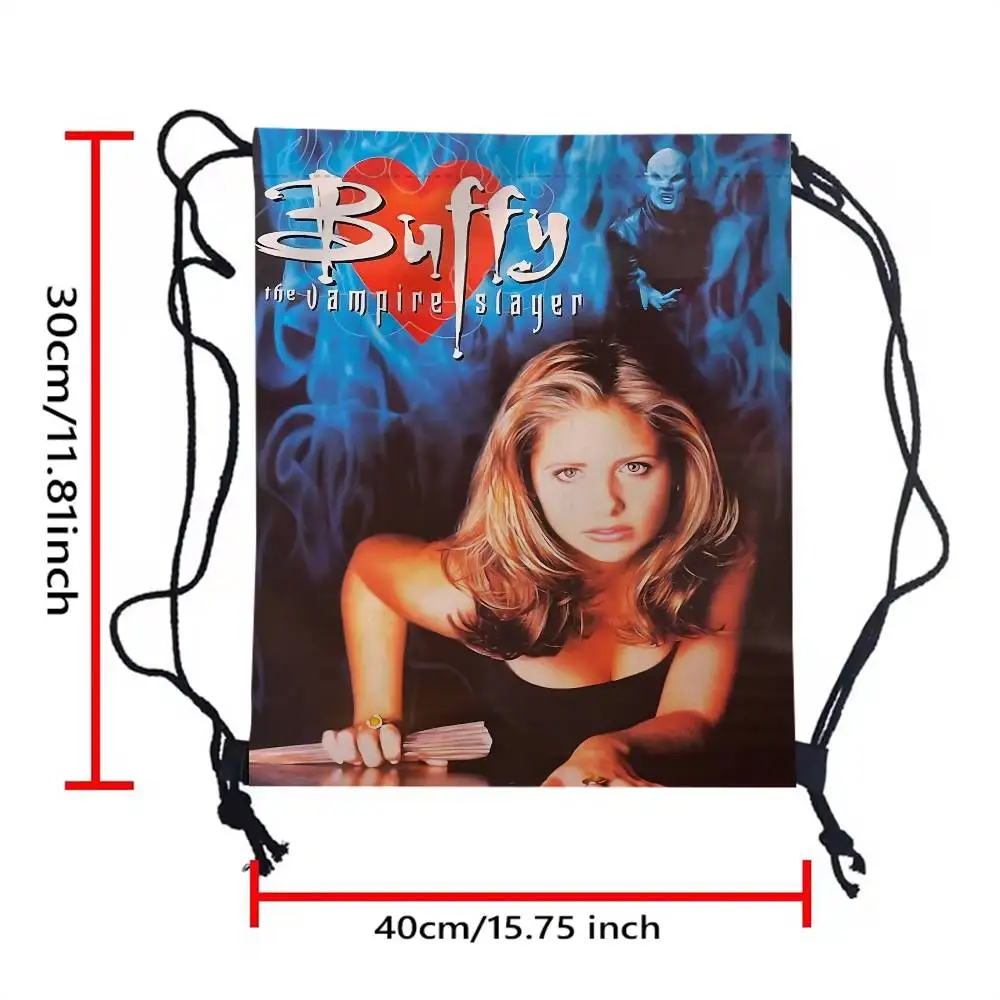 بافي مصاص الدماء القاتل الفيلم 1 قطعة الرباط حقيبة الظهر سلسلة ظهره أكياس السرج حقيبة السائبة مدرسة اليوغا رياضة رياضة السفر