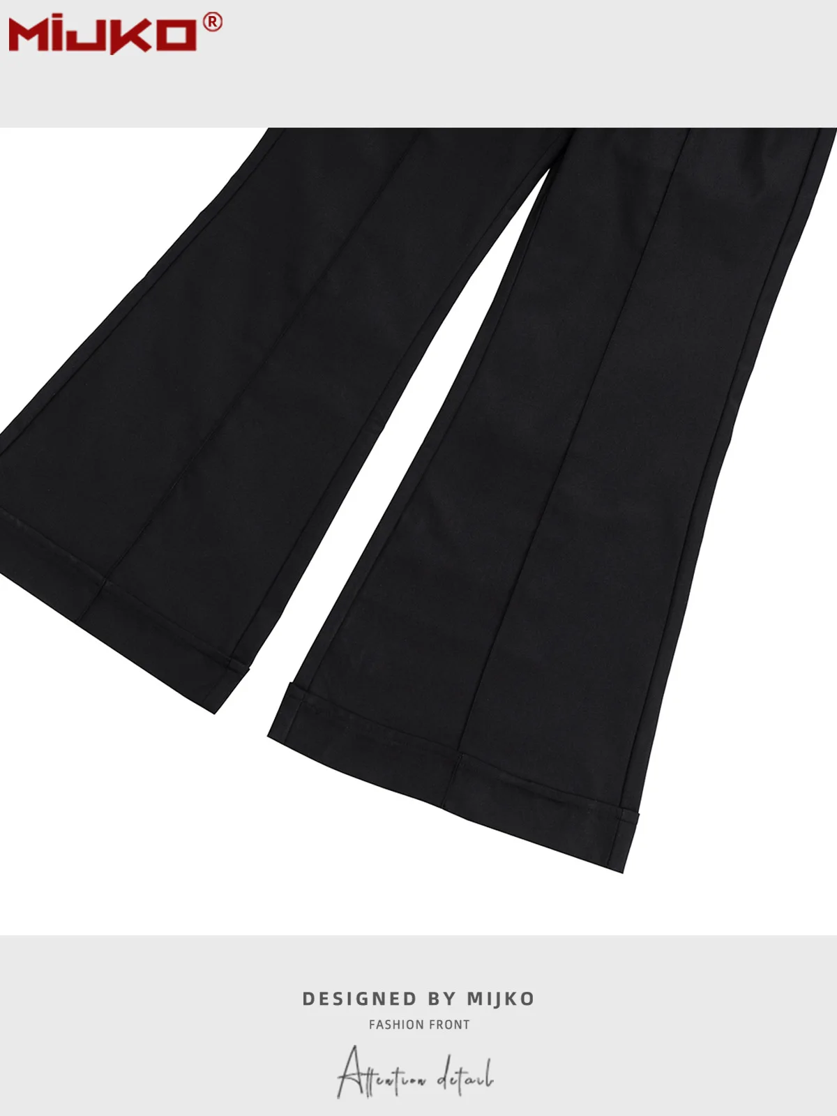 MIJKO American Style Suit Flare Pants Men Solid Pocket Zipper Fashion Trend Casual Loose Straight Wide Leg Trousers DC/C857/73