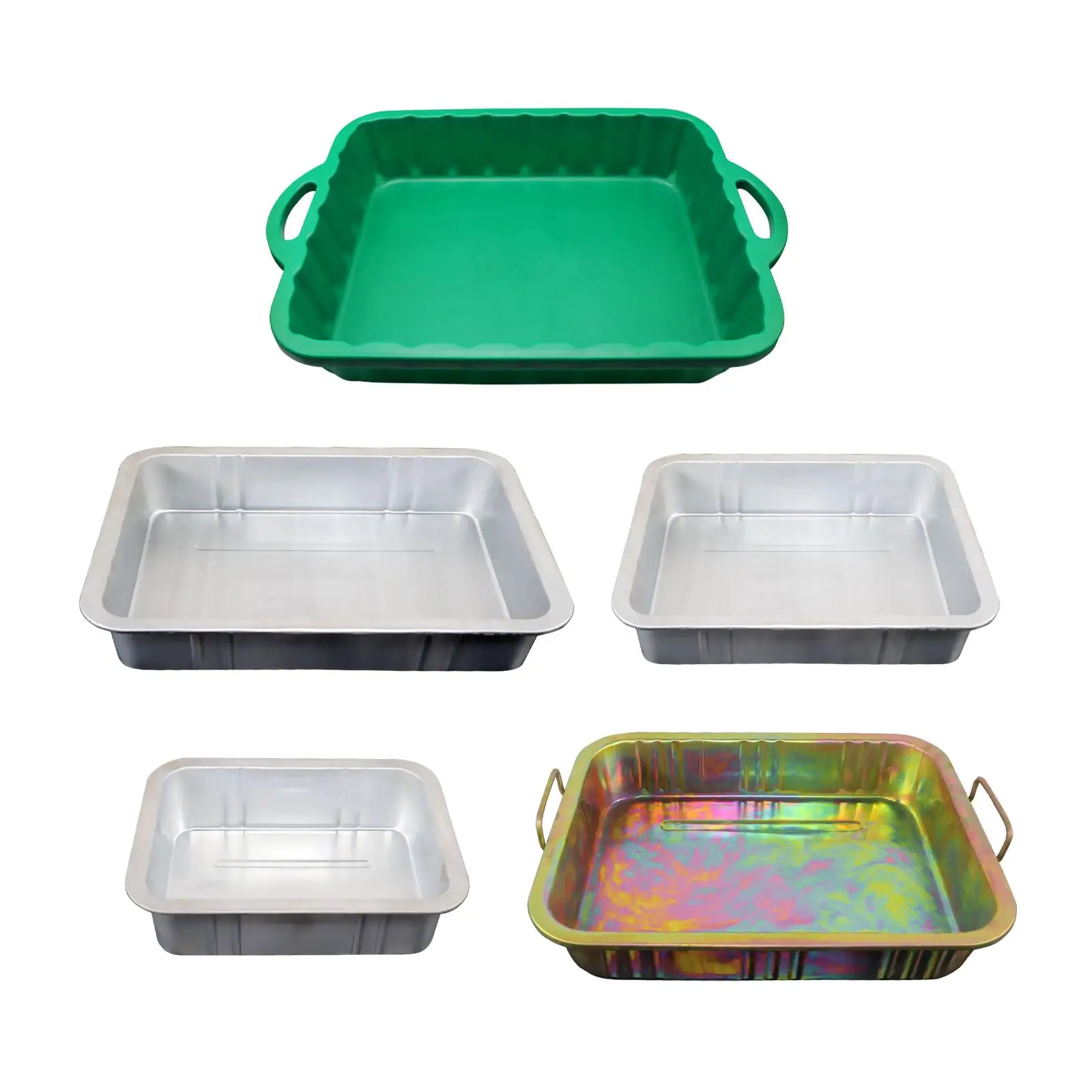 

Сдон для слива моторного масла. Прямоугольный поддон для слива масла предотвращает разливание. Практичный слив масла.