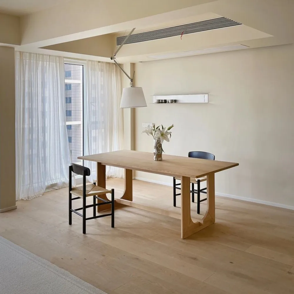 Обеденный стол с дизайном красоты, современный скандинавский центр, роскошный обеденный стол для хранения еды, уличный салон, деревянная мебель Muebles, балконная мебель