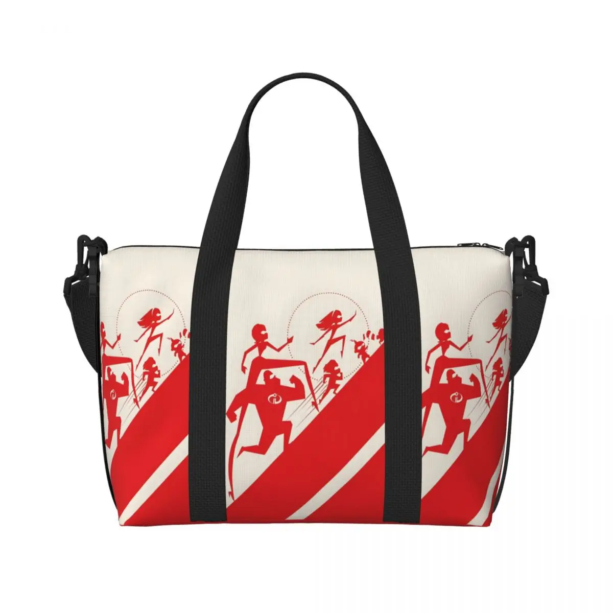 

Custom The Incredibles Tote Bag Women Large Capacity Cartoons Gym Beach Shoulder Travel Bag