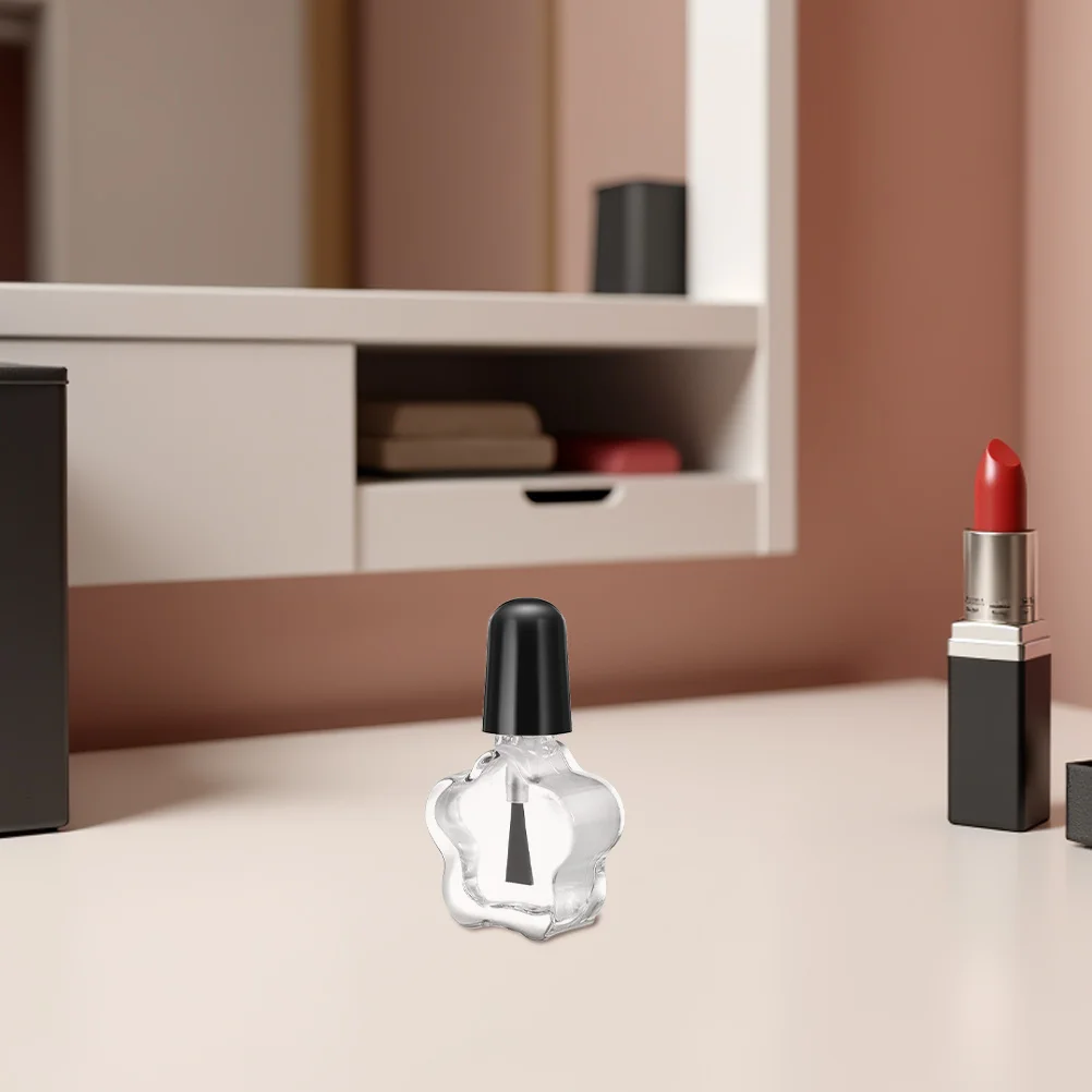 20 szt. 5ml Przezroczyste Butelki na Lakier do Paznokci Unikalny Design Kompaktowy Rozmiar DIY Podróż Użytek w Salonie Szklane Butelki na Lakier do Paznokci Butelki Próbki z Pędzelkiem