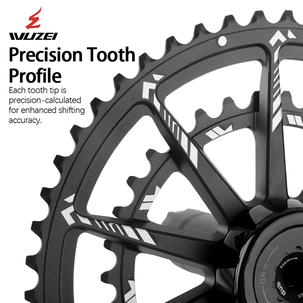 WUZEI Road Bike Carbon Fiber Crankset Ultra-Light Bicycle Crank