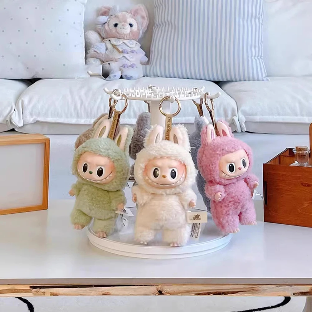 For18cm Labubu Decoraties Voor Labubu Dolpendant Display Box Roterende Transparante Labubu Pop Handgemaakte Opslag Display Stand