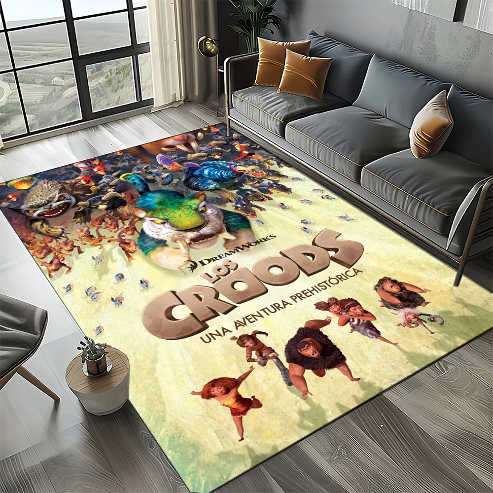 2025 New Style The Croods Cartoon Gift Area Rug Carpets for Living Room Bedroom Sofa Doormat,kids Play Non-slip Floor Mat