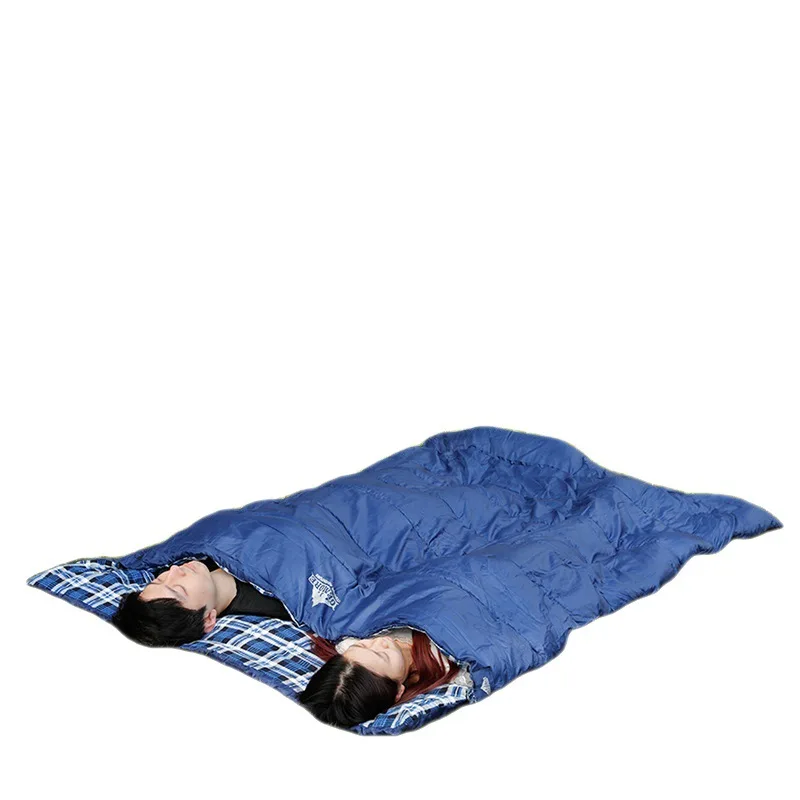 camping sleeping bag, adult outdoor cold quilt, double thickened warm portable camping dirty sleeping blanket to keep out cold