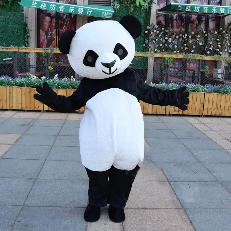 Cute Chinese Giant Panda Mascot Cartoon Doll Cosplay Costume Suit Adult Men Women Activity Party Play Head Clothing