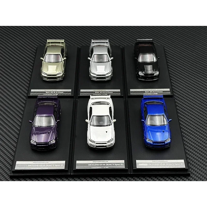 

MH 1:64 SKYLINE R34 V Spec II Z Tune Opened Hood Diecast Car Model MOTORHELIX