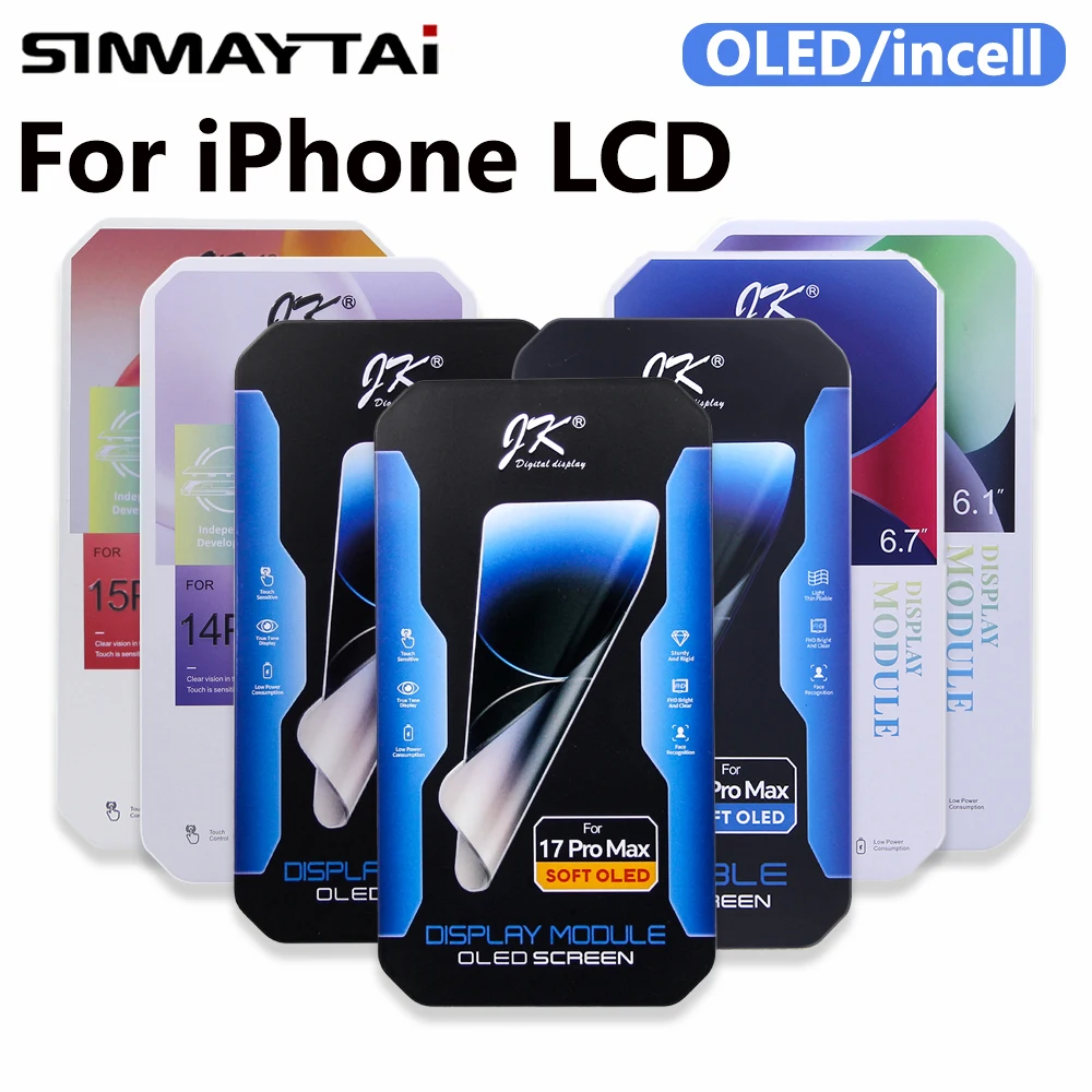 Incell / OLED For iPhone 15 16 17 Pro Max LCD Display Screen Digitizer For iPhone 12 13 Mini 14 15 16 Pro X XS Max XR 11 Display