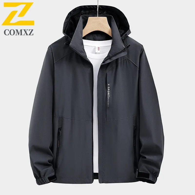 

COMXZ Cross Border 24 Couple Jacket Men Spring Autumn Thin Coat Women Waterproof Windbreaker Outdoor Mountaineering Suit