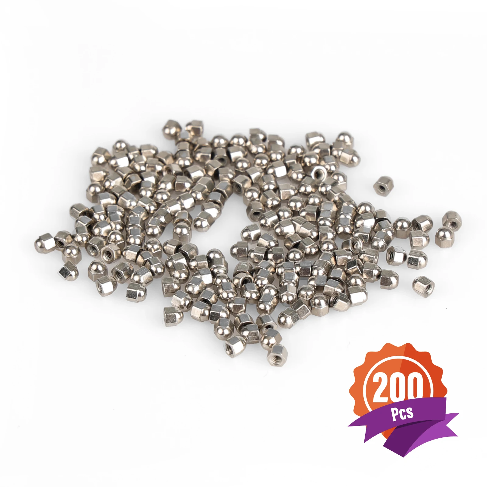 200 Stück Metall-Sechskant-Schraubkappen für Brillen – kompatibel mit randlosen Brillen und ausgewählten Sonnenbrillen, langlebige Brillenreparatur – Detail 3