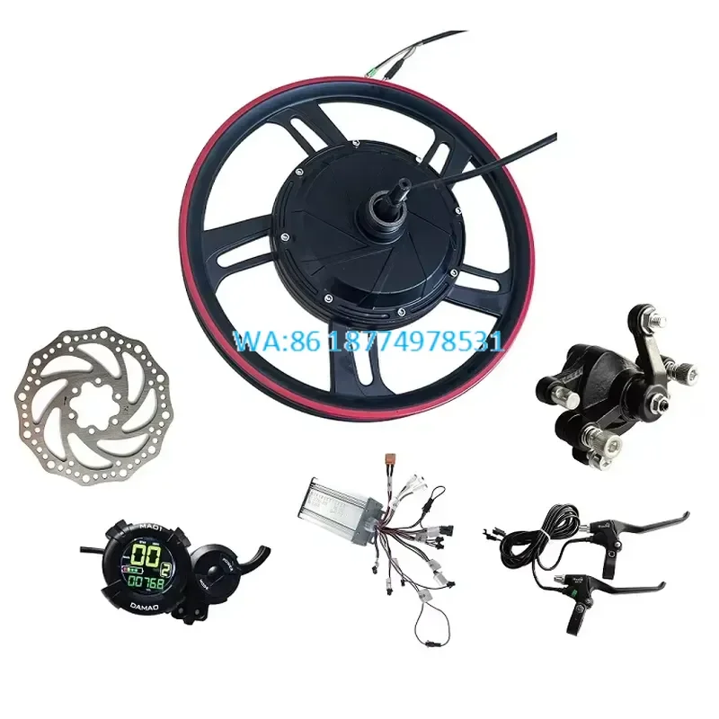 Wmwmnu for 16 Inch 48V 60V 72V 2000W 3000W High Speed 130km/h Hub Motor Bicycle Motor for Scooter