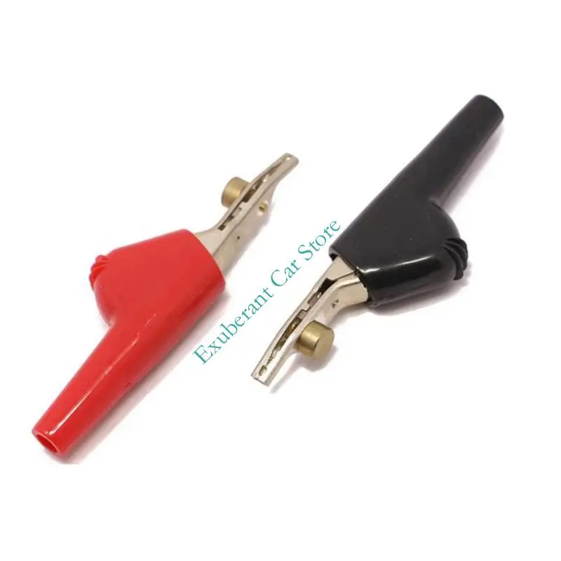 Automotive Electrical Test Clip with Serrated Gripping Teeth and Piercing Contact for Battery Terminals and Vehicle Wires
