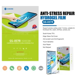 SUNSHINE SS-057 SS-057EK SS-057RK Hydrogel Film Mobile Phone Screen Protective Film With Cuts QR Code LCD Screen Protector