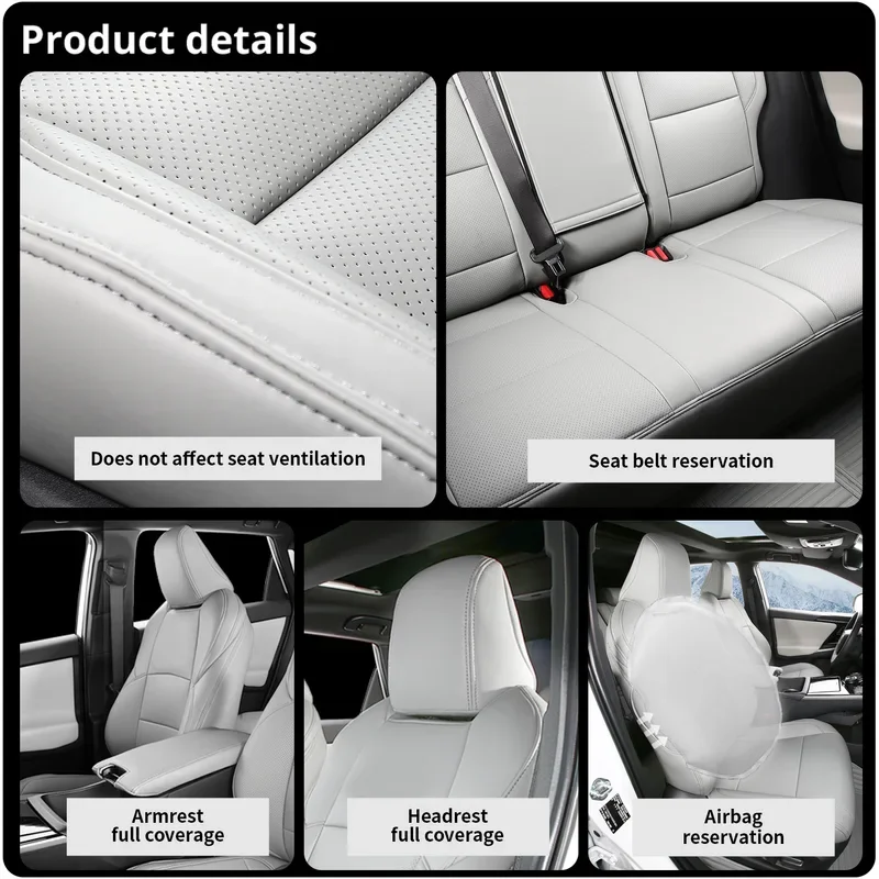 Custom fit for Toyota 2024 2023 2022 bZ4X XLE Limited Car Seat Cover accessories Full Set Full Surround Front and Rear Full Set