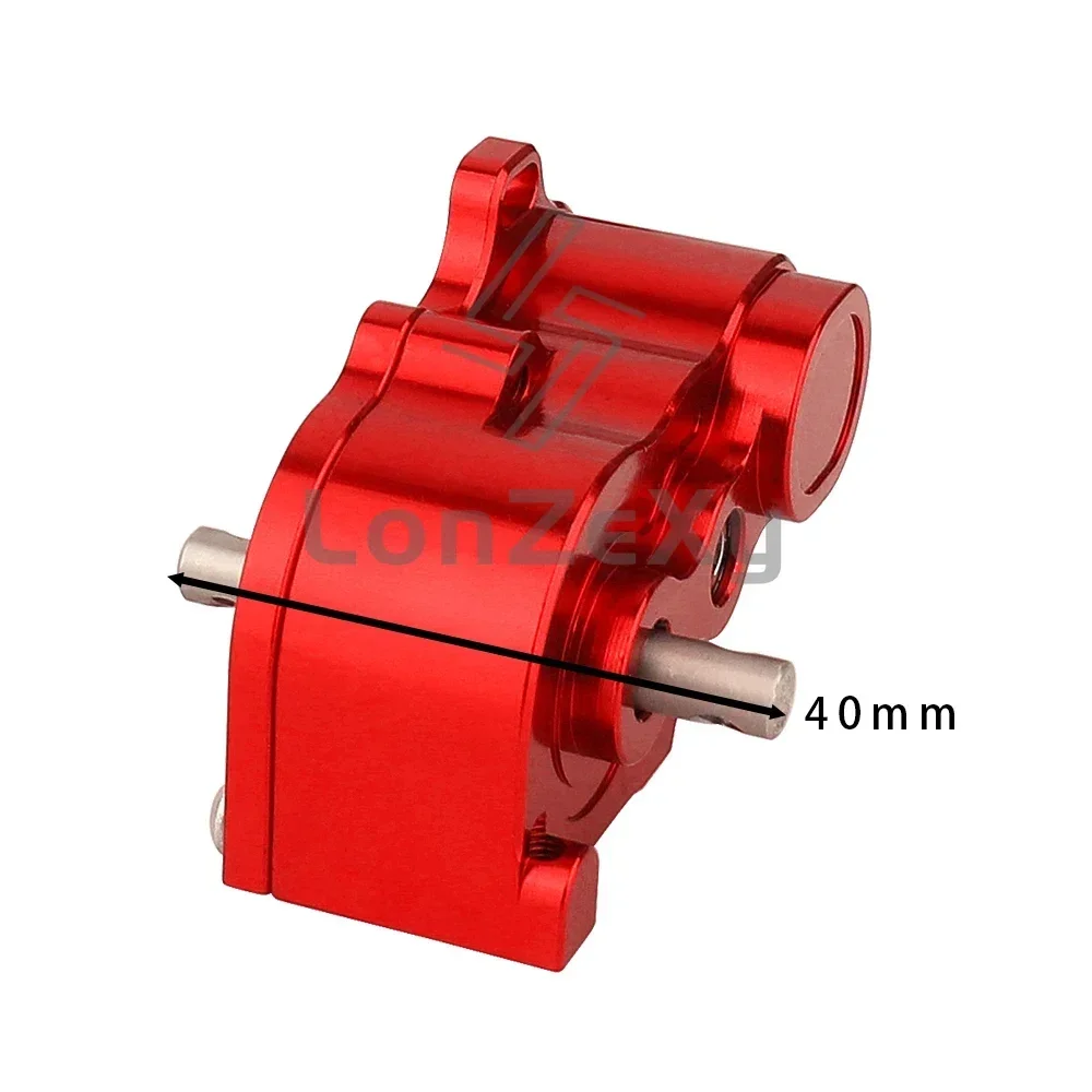 Ultra Light LCG Metal Transmission Low Speed Gearbox w/ Motor Gear Skid Plate For 1/10 RC Car SCX10 I RC 4WD Upgrade Part