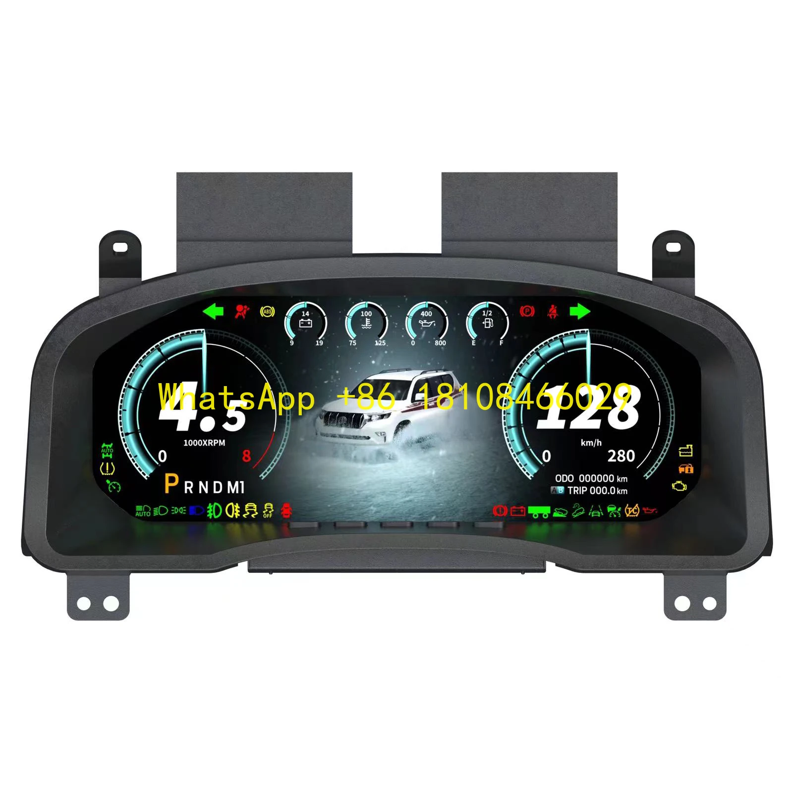 

12.3" Car LCD Digital Cluster Instrument Speedometer Panel for Toyota Prado 2003-2009 Dashboard Upgrade Linux System