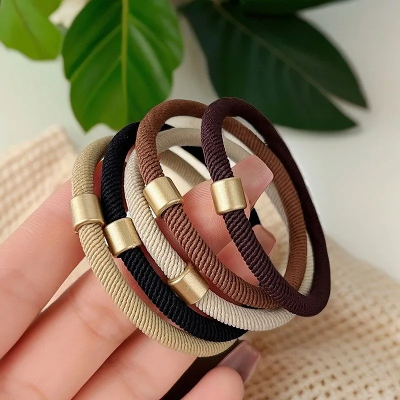 10/20PCS High Elasticity Black Hair Tie Headband For Women, Simple Hair Tie, Versatile, Durable Ponytail Headband Headpiece image 4