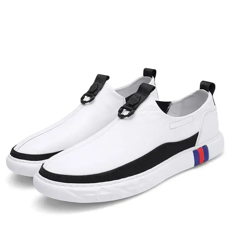 Herenschoenen Herenschoenen Zomer Nieuw Lederen Ademende Zachte Leren Mocassins Met Zachte Onderkant Plus Maat Slip-On