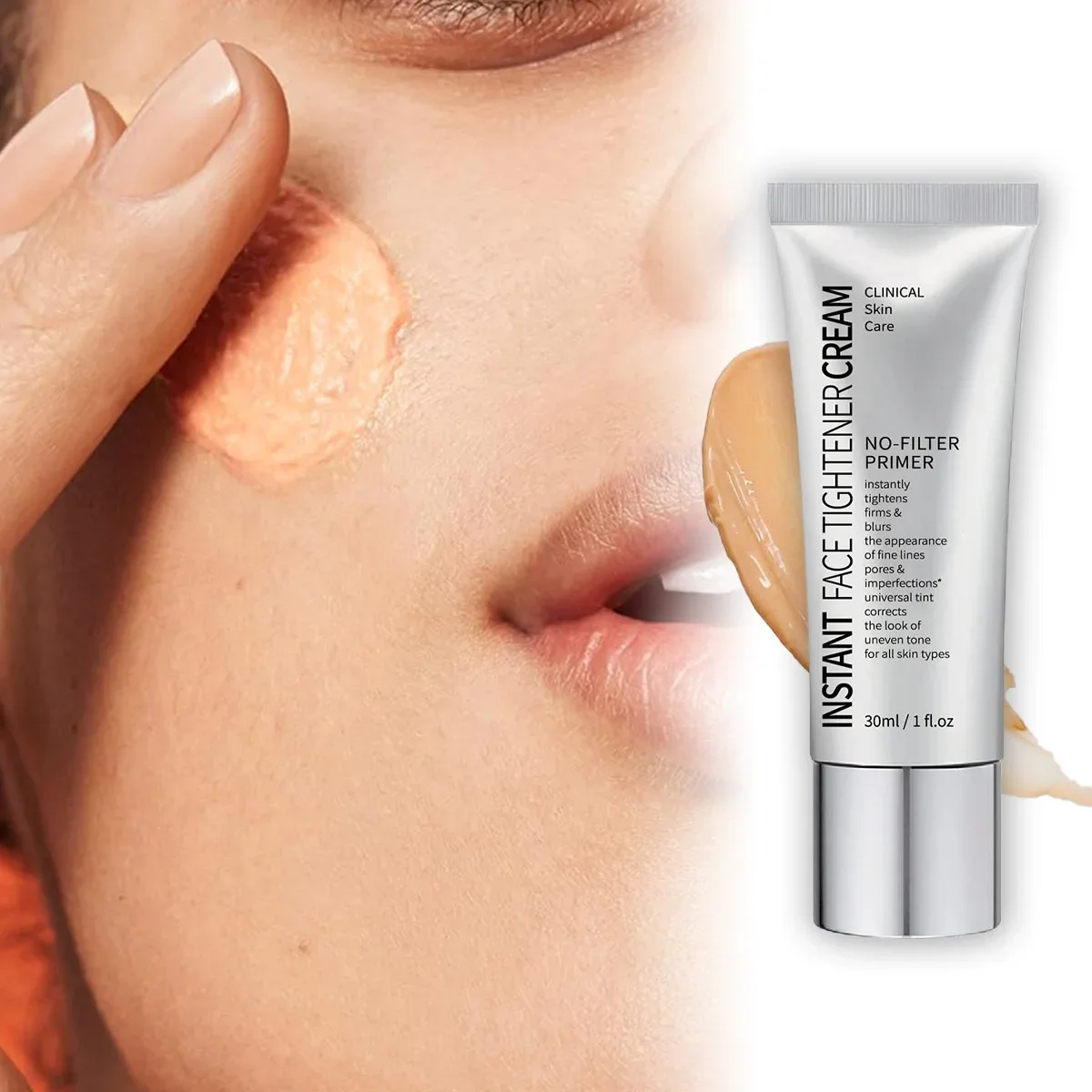Correcteur naturel pour le visage, apprêt sans filtre, raffermit instantanément, crème de maquillage, contrôle de l'huile, Isolation de la peau uniforme