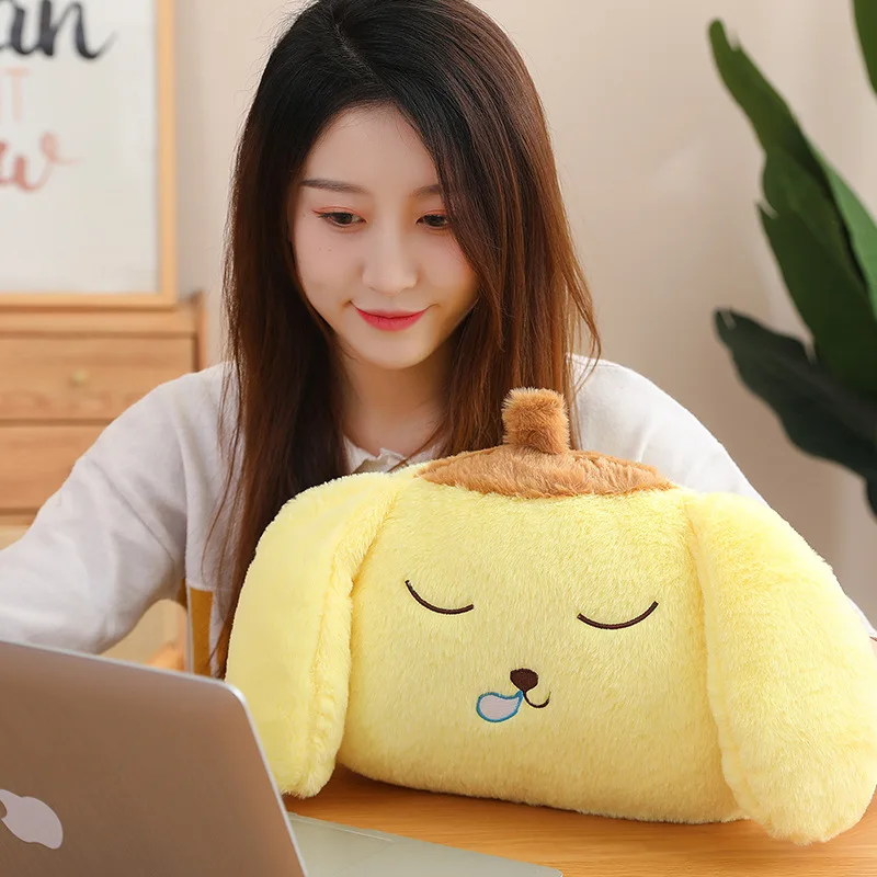 Sanrio Cartoon Pom Pom Purin Pochacco Kuromi My Melody peluche bambola inverno caldo mani tenere cuscino cuscino Kawaii regalo di compleanno