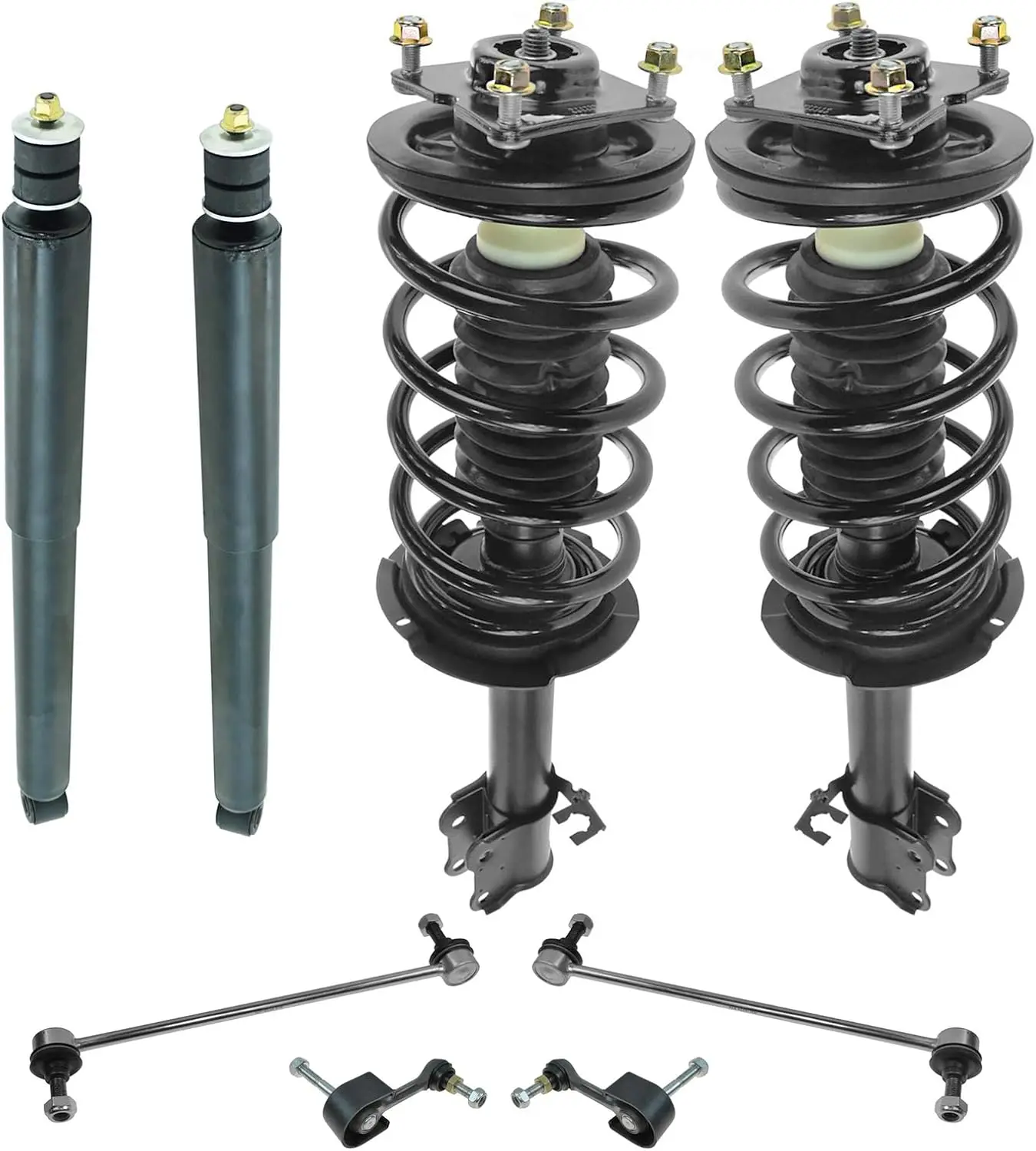 

Комплект передней и задней подвески. Полный комплект стойки и винтовой пружины в сборе. Амортизатор, стабилизатор поперечной устойчивости. Совместимость с 2009 г.