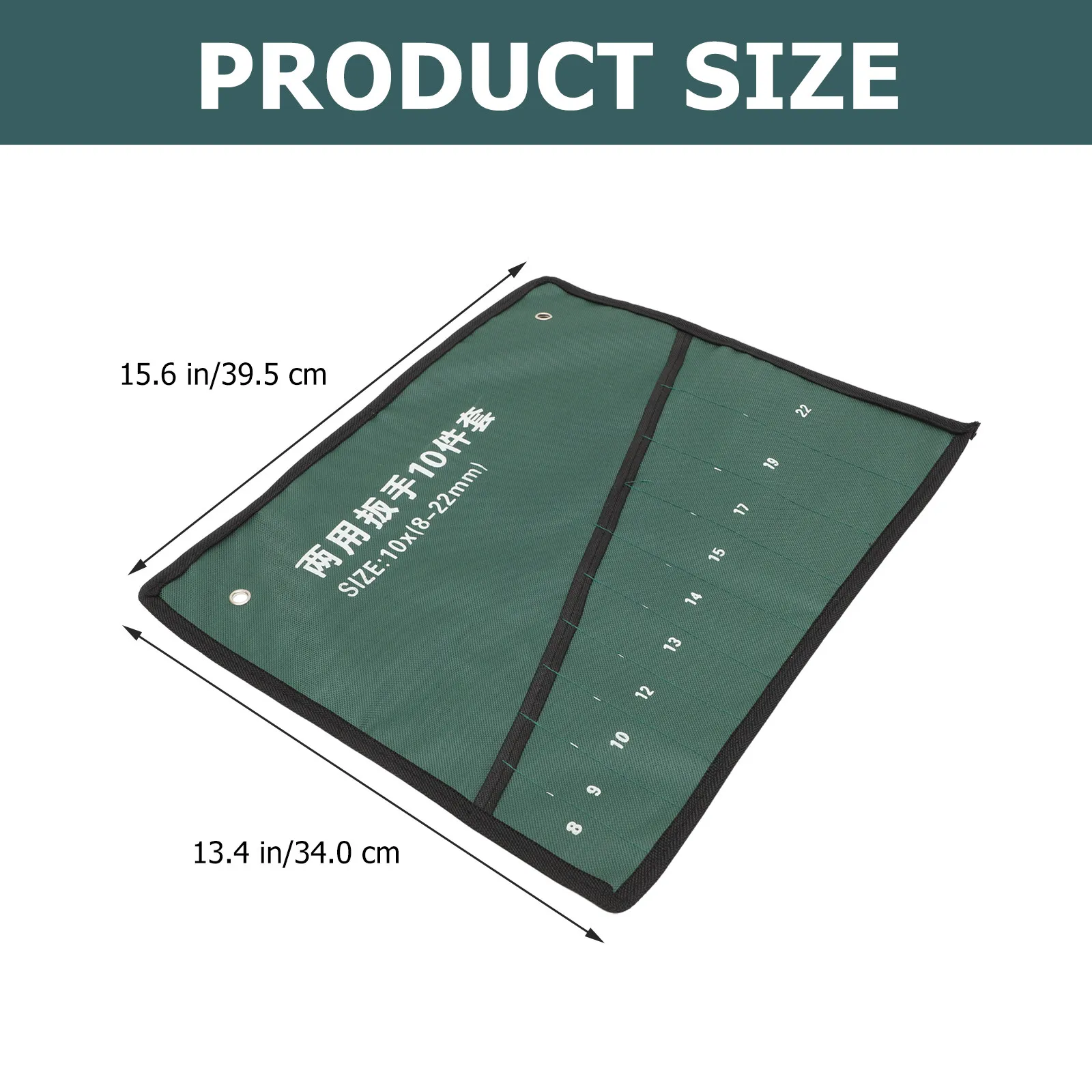 Heavy Duty Canvas Tool Roll Up Bag for Wrenches Socket Screwdrivers Ratchet Organizer Small Hand Tools Electrician Auto Mechanic