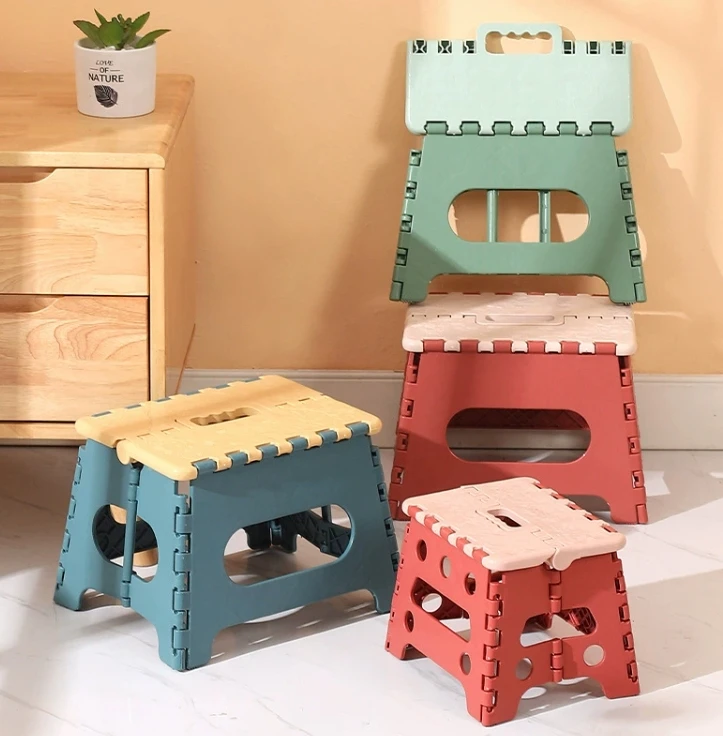 Portable Folding Stool Thickened Home Decor Children's Low Outdoor Bench for Shoes